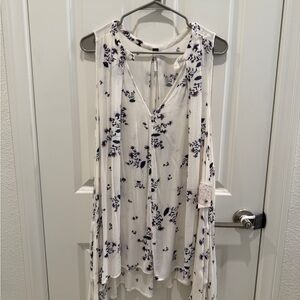 Free People Floral Sleeveless Tunic